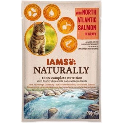 Iams Cat losos v omáčce 85 g