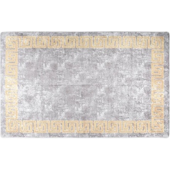 Килим, миещ се, сив, 160x230 см, противоплъзгащ