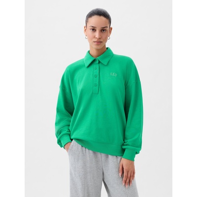 GAP Oversize суитшърт с яка GAP GAP | Zelen | ЖЕНИ | XXS