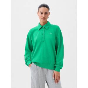 GAP Oversize суитшърт с яка GAP GAP | Zelen | ЖЕНИ | XXS