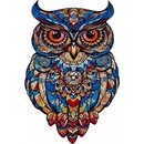 Kruzzel 24551 Drevené puzzle sova, 177 ks