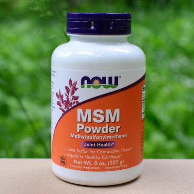 Now MSM Methylsulfonylmethan Powder 227 g