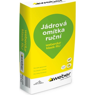 Weber weber.dur klasik RU jádrová omítka 4mm 25 kg - MVC 630 25