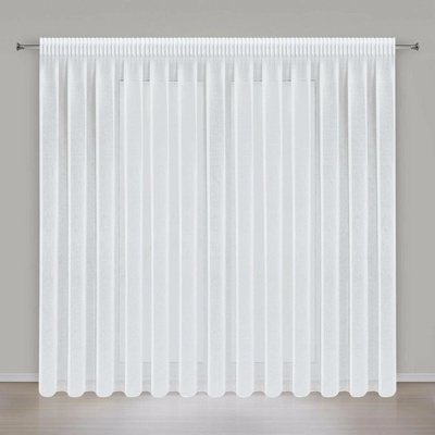 EUROFIRANY ZÁCLONA NA PÁSCE ELPIDIA 350X250 CM BÍLÁ