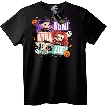 NOONEBRAND Тениска Halloween Трио Rumi Mira Zoey - 2XL, Black