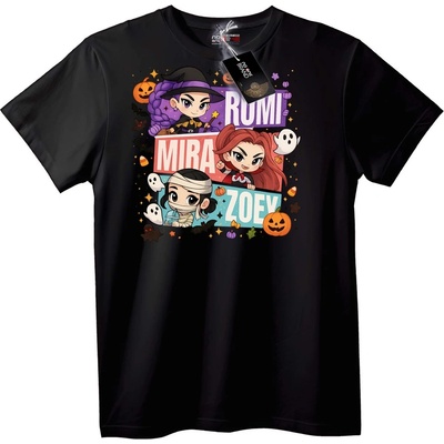 NOONEBRAND Тениска Halloween Трио Rumi Mira Zoey - 2XL, Black