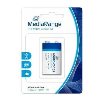 MediaRange Premium алкална батерия E-Block 6LR61 (9V) - MRBAT107