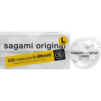 Sagami Original 0.02 L - презерватив - 58 мм - 12 броя