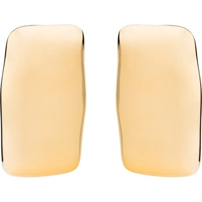 Franco Bene Nepravidelné obdélníkové náušnice pozlacené 2205