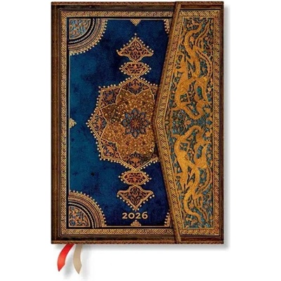 Paperblanks Планер Safavid Indigo, Midi, Verso, твърда кориц (1570181457)
