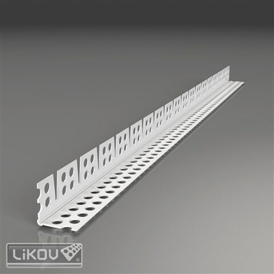 LIKOV Lišta PVC klenbová s prolisem a flexibilními rameny G-KLF PVC 23/23mm, délka 2,5m