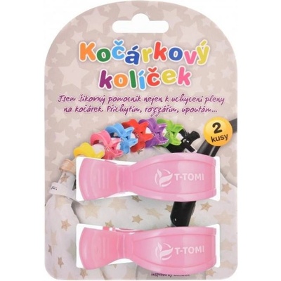 T-tomi Kočárkový kolíček pastel pink
