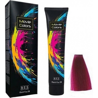 Bes Movie Colors Magenta gélová farba na vlasy fialovo červená 170 ml