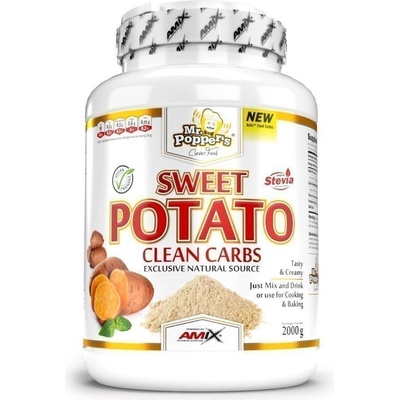 Amix Mr. Popper´s Sweet Potato Clean Carbs White Chocolate 1 kg