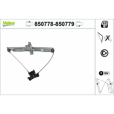 Zvedací zařízení oken VALEO 850778