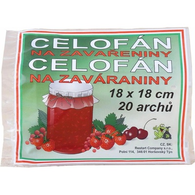 celofán na zaváraniny 18x18cm (20ks)