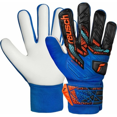 Reusch Brankářské rukavice Attrakt Starter Solid Junior modro-černé 5572514 4467 8