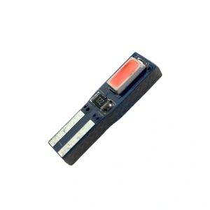 CarMart Лед крушка тип T5 с 2 SMD диода - Canbus - червена