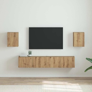 vidaXL TV стенен шкаф 2 бр. Дъб артизан Инженерна дървесина (892268)