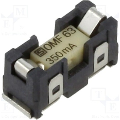 SCHURTER 3422.0043.11 Pojistka: tavná; 0,35A; 63VAC; 63VDC; SMD; OMK 63; měď; pocínovaný
