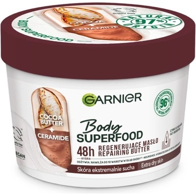 Garnier Body Superfood 48h Repairing Butter Cocoa + Ceramide telové maslo 380 ml