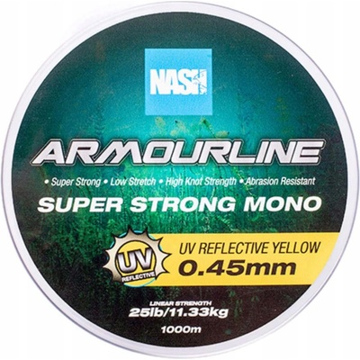 Kevin Nash Armourline Super Strong Mono UV Yellow 1000 m 0,40 mm 9,07 kg
