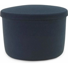 Normann Copenhagen Pouf Hide Storage Small, steel blue