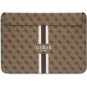 Guess PU 4G Printed Stripes Computer Sleeve 13/14" Brown GUCS14P4RPSW