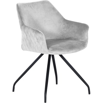 Image 1 of Carmen Трапезен стол Carmen Kendal, до 100кг, дамаска, метална база, светлосив (bt-3532007_8)