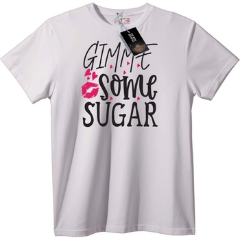 NOONEBRAND Тениска Дай ми Захар - XL, White