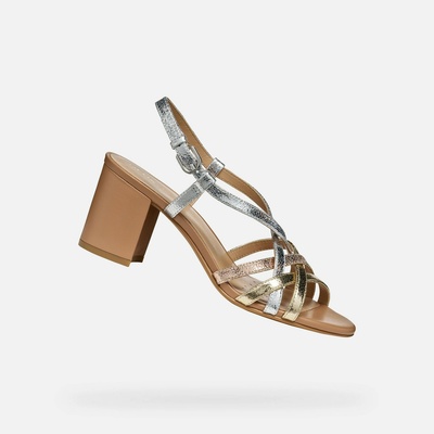 Geox Златисти дамски сандали Geox Virnilisa 65 S Geox | Zlaten | ЖЕНИ | 36