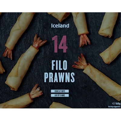 Iceland Prémiové krevety křupavém filo těstíčku 375g