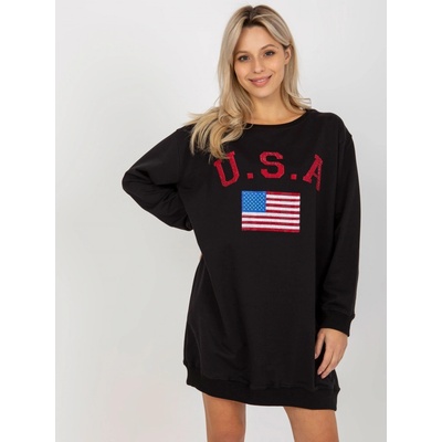 Dlouhá mikina USA -VI-BL-3192.23P-BLACK