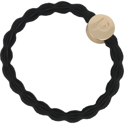 By Eloise London Letter Charms Gold Ластик за коса цвят P Black