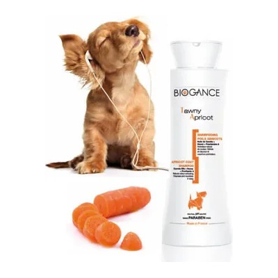 BIOGANCE Twany apricot shampoo - за кучета с оранжева и кафява козина 250мл