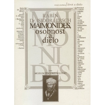 Maimonides, osobnosť a dielo - Urban Štěpán