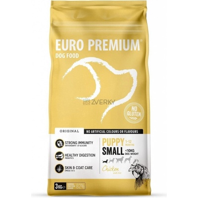 Euro-Premium Small Puppy Chicken & Rice 3 kg
