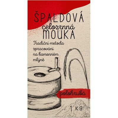 Slunečnice špaldová mouka celozrnná polohrubá 1 kg