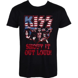 HYBRIS мъжка тениска kiss - Изкрещи го на глас - hybris - er-1-kiss002-h68-4-bk