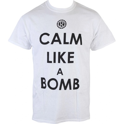 ROCK OFF мъжка тениска Rage Against The Machine - Calm like a bomb - White - ROCK OFF - PE13444TSWP