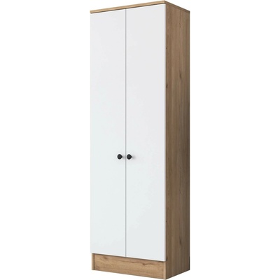 Kalune Design Vysoký botník Pajo 60 cm orech/biely