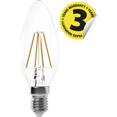 Emos Lighting LED žárovka Filament Candle 3,4W E14 neutrální bílá