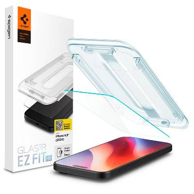 Стъклено защитно покритие за дисплея на iPhone 16 Pro Max - Spigen Glass tR EZ Fit HD Tempered Glass (прозрачен) (AGL07914)