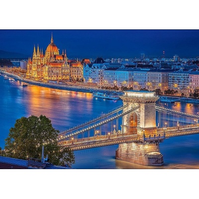 Castorland Budapešť v noci Maďarsko 500 dielov