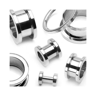 Šperky4U šroubovací tunel do ucha ocelový TN01002-04