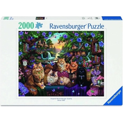 RAVENSBURGER Mačacia chatka 2000 dielov