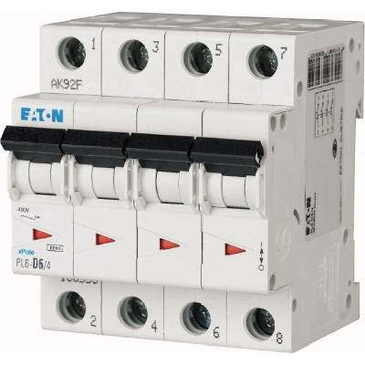 Eaton 4P C 6A 6kA AC PL6-C6/4 166531