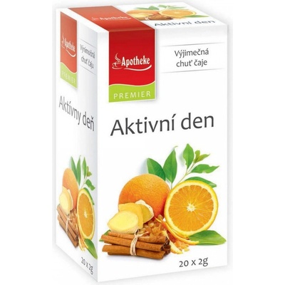Apotheke Aktivní den porcovaný čaj 20 x 2 g