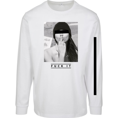Mister Tee Мъжка блуза в бяло Mister Tee Fuck it LongsleeveUB-MT1935-00220 - Бял, размер XS