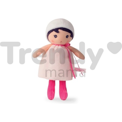 Kaloo Perle K Tendresse 18 cm v bielych šatách z jemného textilu